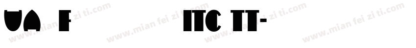 UA  Flatiron ITC TT字体转换
